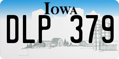 IA license plate DLP379