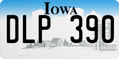 IA license plate DLP390