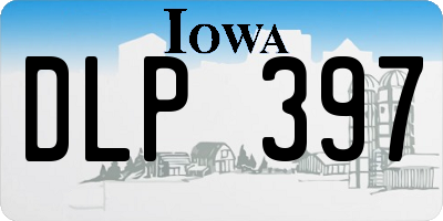 IA license plate DLP397