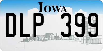 IA license plate DLP399