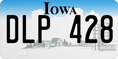 IA license plate DLP428
