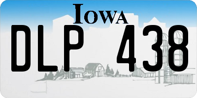 IA license plate DLP438