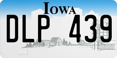 IA license plate DLP439
