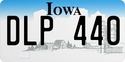 IA license plate DLP440