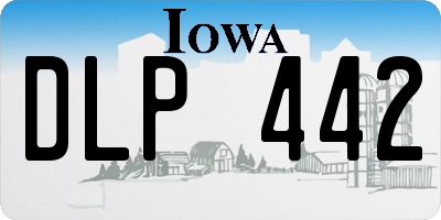 IA license plate DLP442