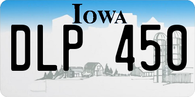 IA license plate DLP450