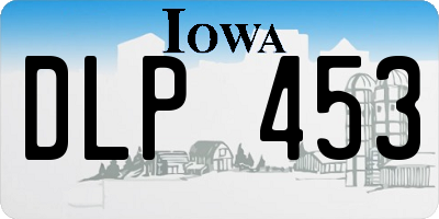 IA license plate DLP453