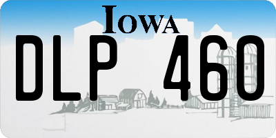 IA license plate DLP460