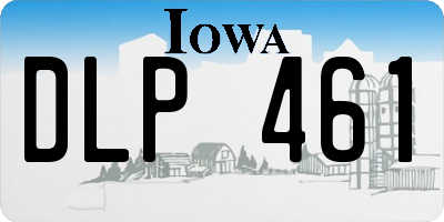 IA license plate DLP461