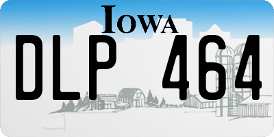 IA license plate DLP464