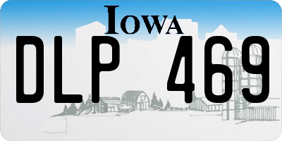 IA license plate DLP469