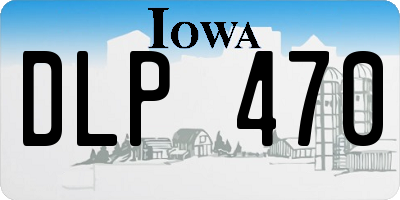 IA license plate DLP470