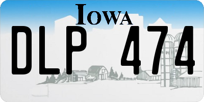 IA license plate DLP474