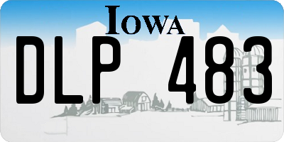 IA license plate DLP483