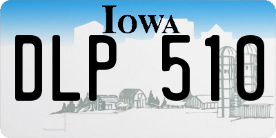 IA license plate DLP510