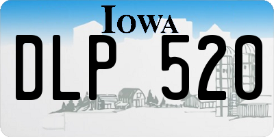 IA license plate DLP520