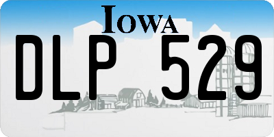 IA license plate DLP529
