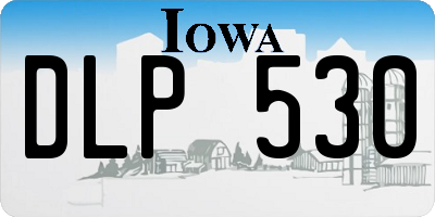 IA license plate DLP530