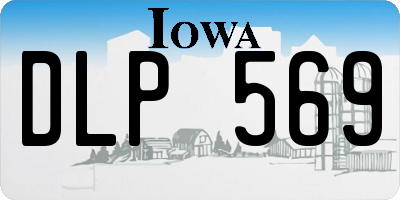 IA license plate DLP569