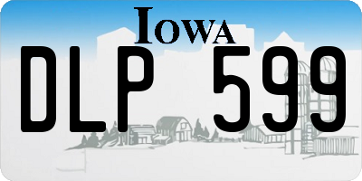 IA license plate DLP599