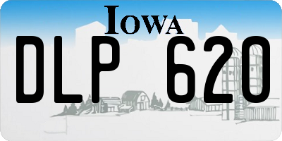 IA license plate DLP620