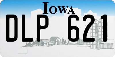 IA license plate DLP621