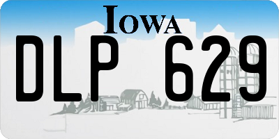 IA license plate DLP629