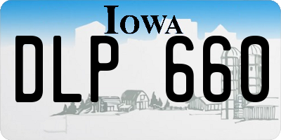 IA license plate DLP660