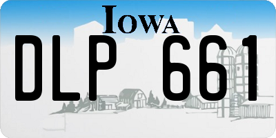 IA license plate DLP661