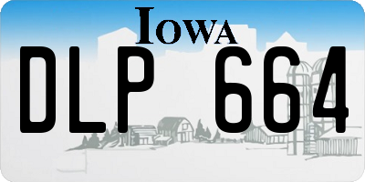 IA license plate DLP664