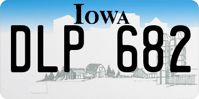 IA license plate DLP682