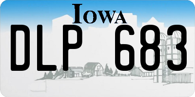 IA license plate DLP683