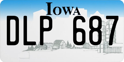 IA license plate DLP687