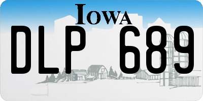 IA license plate DLP689