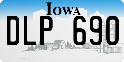 IA license plate DLP690