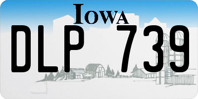 IA license plate DLP739