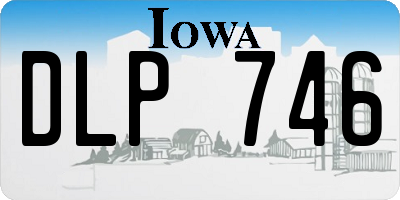 IA license plate DLP746