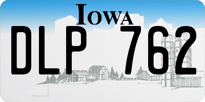 IA license plate DLP762
