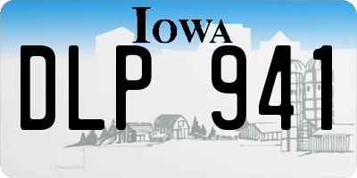 IA license plate DLP941