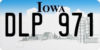 IA license plate DLP971