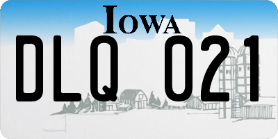 IA license plate DLQ021