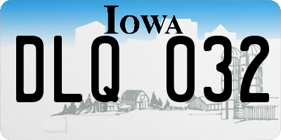 IA license plate DLQ032