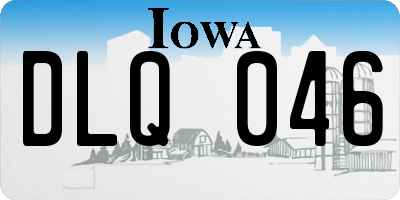 IA license plate DLQ046