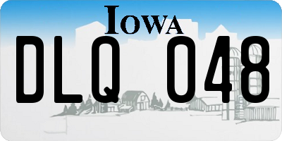 IA license plate DLQ048