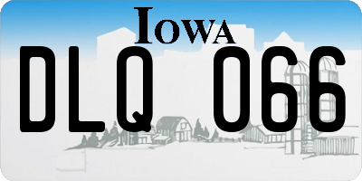 IA license plate DLQ066