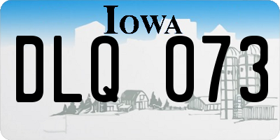 IA license plate DLQ073
