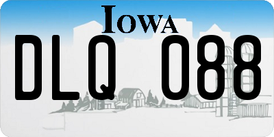 IA license plate DLQ088