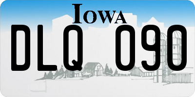 IA license plate DLQ090