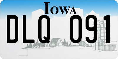 IA license plate DLQ091