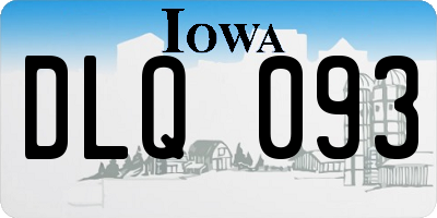 IA license plate DLQ093